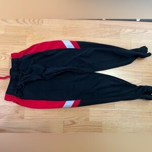 Kids Black and Red Athletic Joggers